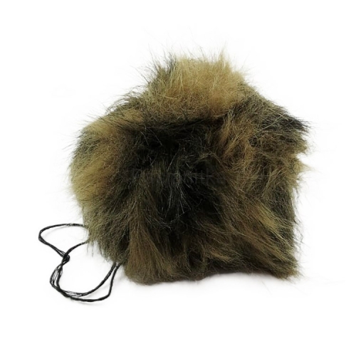 Pompon ok 9 cm / khaki melanż