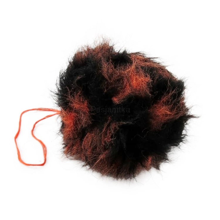 Pompon ok 9 cm / pomarańcz melanż