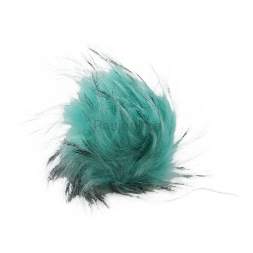 Pompon ok 14 cm / aqua melanż