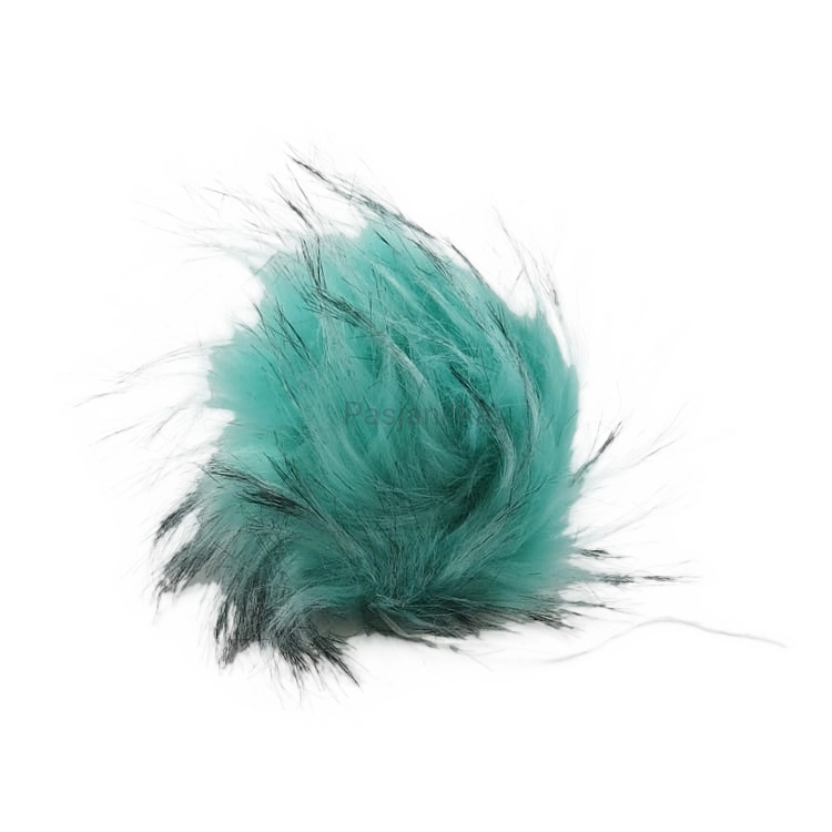 Pompon ok 14 cm / aqua melanż