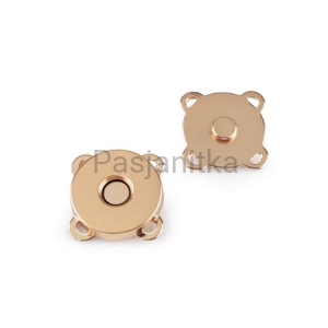 Zapięcie magnes 18 mm / złoty
