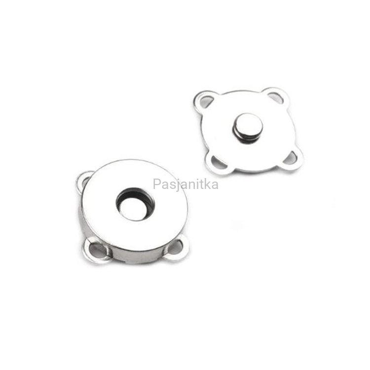 Zapięcie magnes 14 mm / srebrny