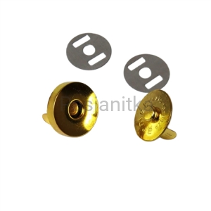 Zapięcie magnes zaciskowy 18 mm / złoty
