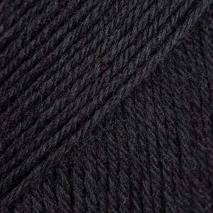 Włóczki DROPS Fabel / 400 uni colour / czarny