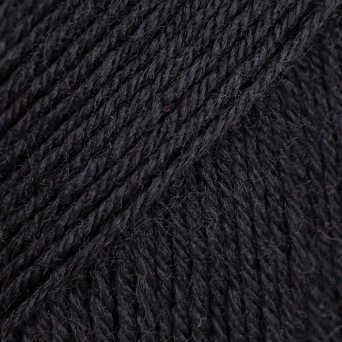 Włóczki DROPS Fabel / 400 uni colour / czarny
