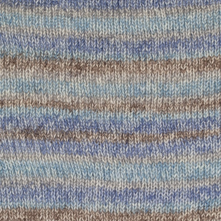Włóczki DROPS Fabel / 604 long print / widok na ocean