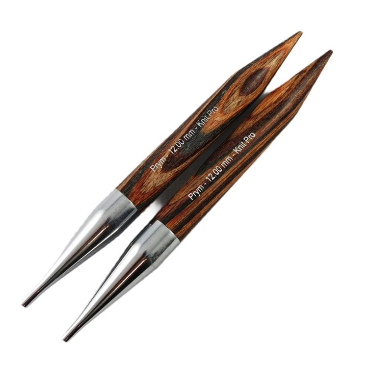 Druty z wymienną żyłką Prym/ KnitPro Natural / 12 mm