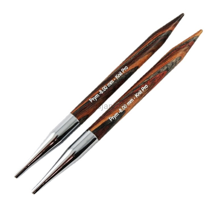 Druty z wymienną żyłką Prym/ KnitPro Natural / 8 mm