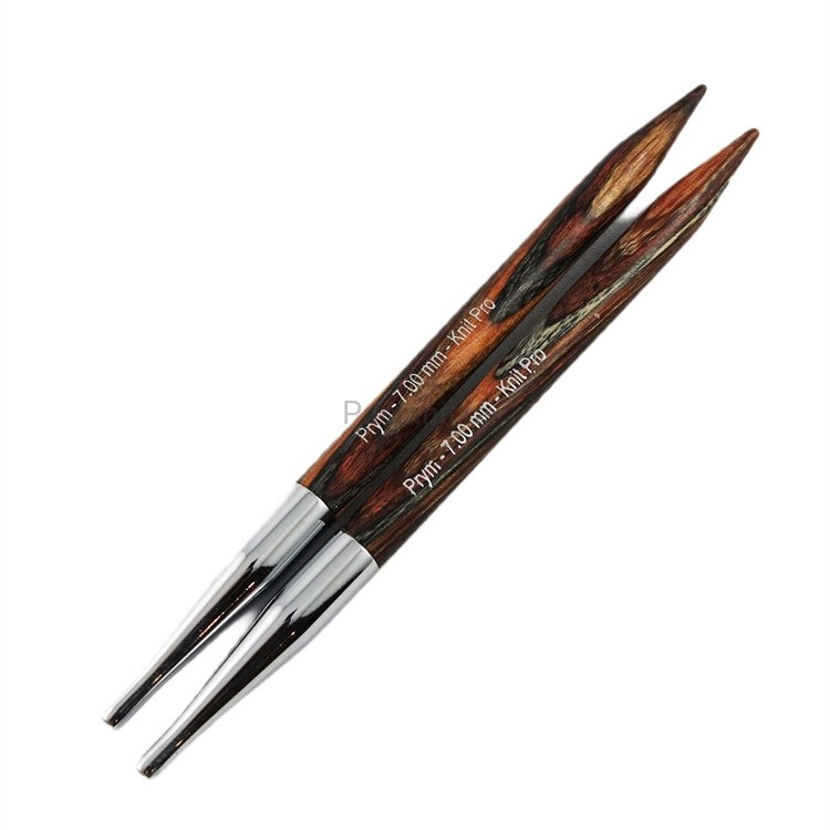 Druty z wymienną żyłką Prym/ KnitPro Natural / 7 mm