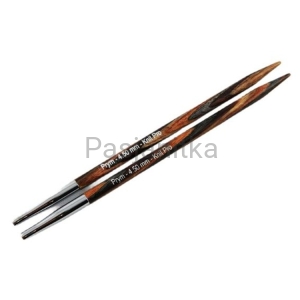 Druty z wymienną żyłką Prym/ KnitPro Natural / 4,5 mm