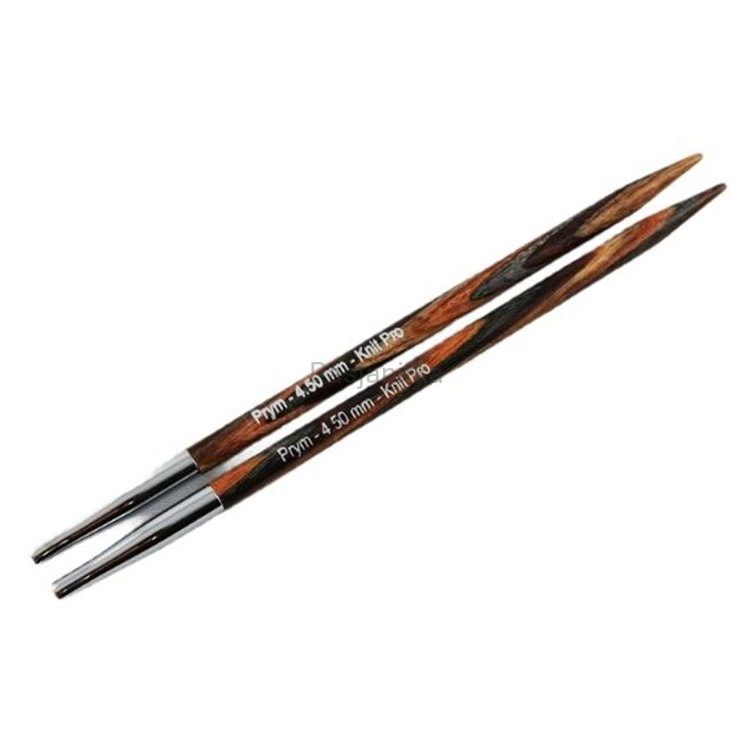 Druty z wymienną żyłką Prym/ KnitPro Natural / 4,5 mm