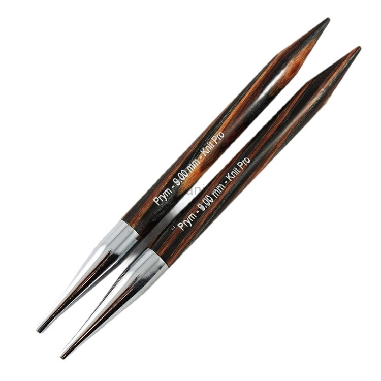 Druty z wymienną żyłką Prym/ KnitPro Natural / 9 mm