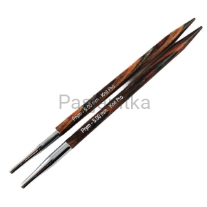 Druty z wymienną żyłką Prym/ KnitPro Natural / 5 mm