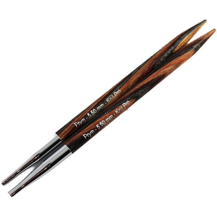 Druty z wymienną żyłką Prym/ KnitPro Natural / 5,5 mm