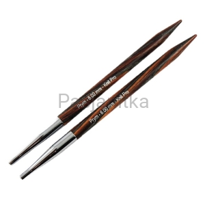 Druty z wymienną żyłką Prym/ KnitPro Natural / 6 mm