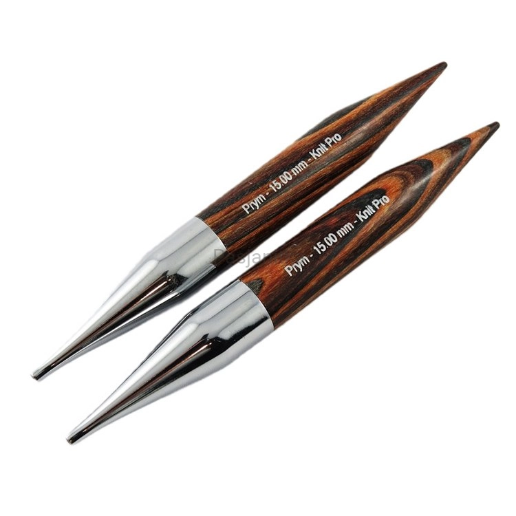 Druty z wymienną żyłką Prym/ KnitPro Natural / 15 mm