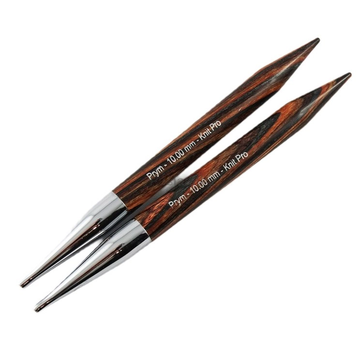 Druty z wymienną żyłką Prym/ KnitPro Natural / 10 mm