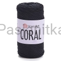 Sznurek Coral Yarn Art 1,5 mm / 1902 Czarny