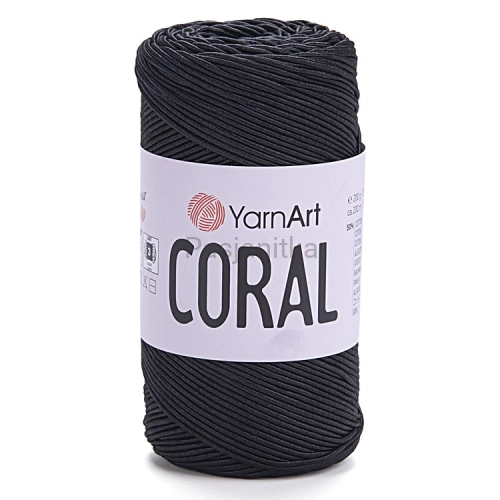 Sznurek Coral Yarn Art 1,5 mm / 1902 Czarny