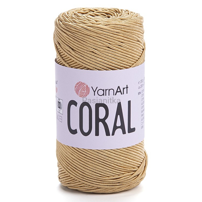 Sznurek Coral Yarn Art 1,5 mm / 1903 Beż złoty