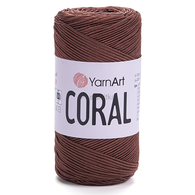 Sznurek Coral Yarn Art 1,5 mm / 1905 Brązowy