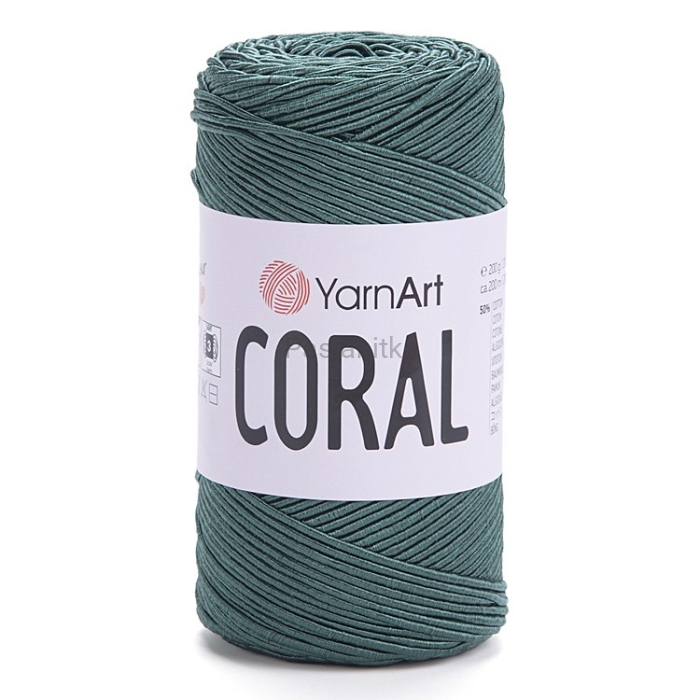 Sznurek Coral Yarn Art 1,5 mm / 1913 Ciemny zielony