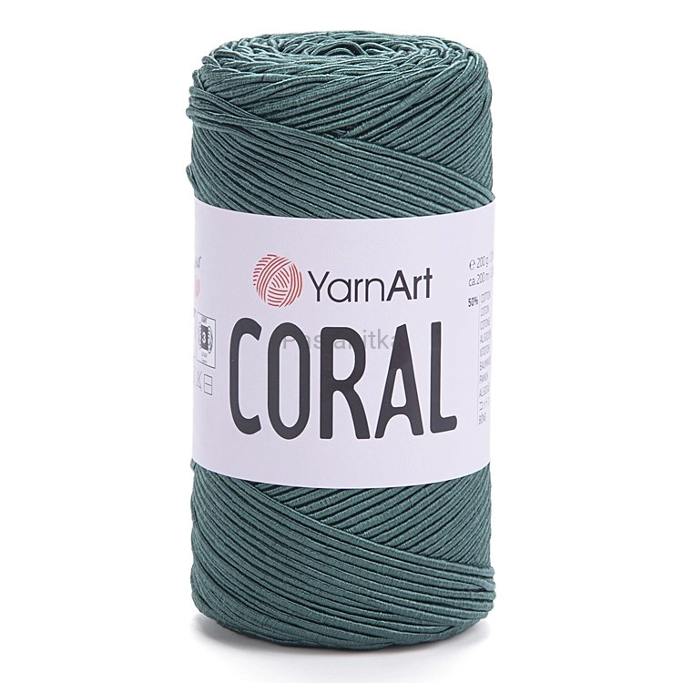 Sznurek Coral Yarn Art 1,5 mm / 1913 Ciemny zielony