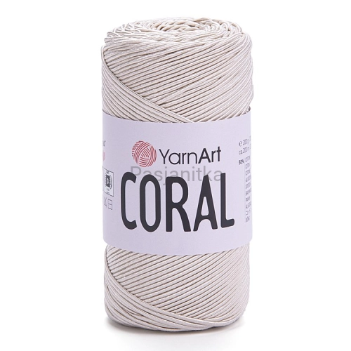 Sznurek Coral Yarn Art 1,5 mm / 1917 Jasny beżowy
