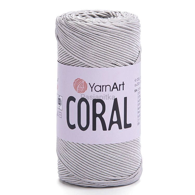 Sznurek Coral Yarn Art 1,5 mm / 1918 Jasny szary