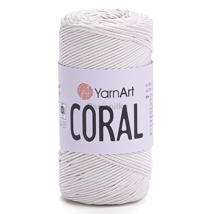 Sznurek Coral Yarn Art 1,5 mm / 1919 Ecru