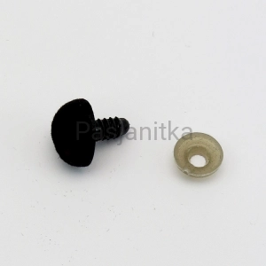 Nos trójkąt aksamitek 15 x 13 mm czarny