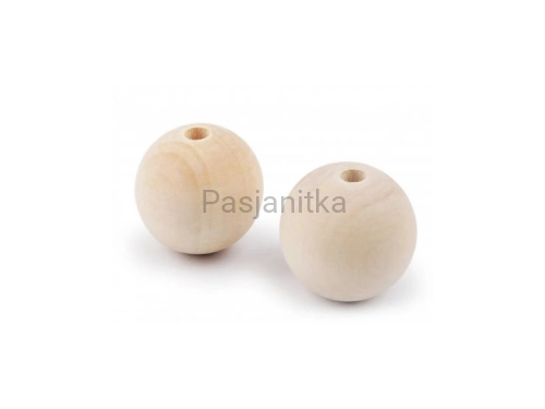 Drewniane koraliki 45 mm naturalne