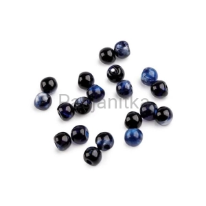 Guzik perełka 10 mm granat / 10 szt