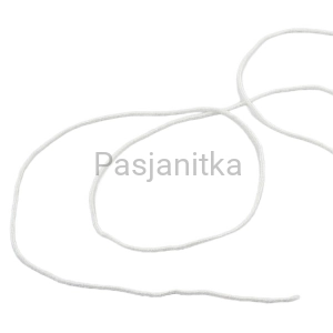 Guma okrągła biała 2 mm / 5 metrów