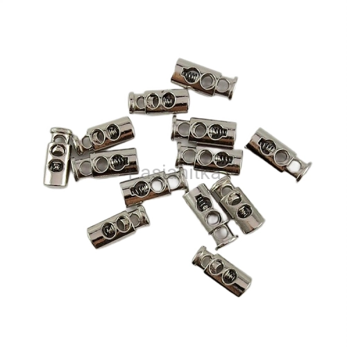 Stoper metalowy 2,4 cm x 1 mm / srebrny