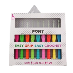 Zestaw Szydełek Pony Easy Grip od 2 mm do 6 mm