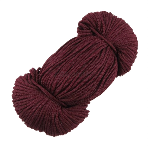 Sznurek poliestrowy 3 mm / ciemne bordo