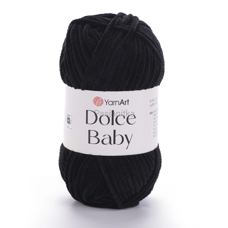 Włóczka Dolce Baby 742 Czarny