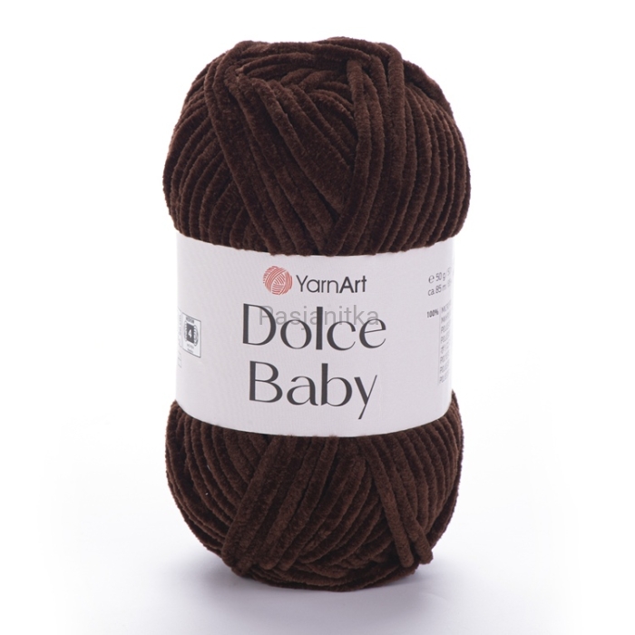 Włóczka Dolce Baby 775 Ciemny Brąz