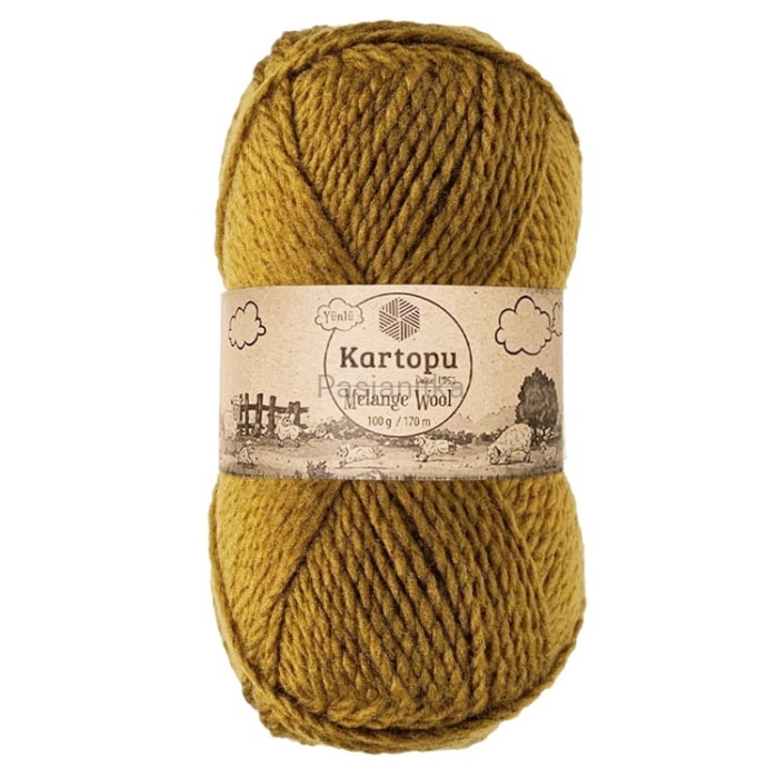 Włóczka Melange Wool 4001 czekolada