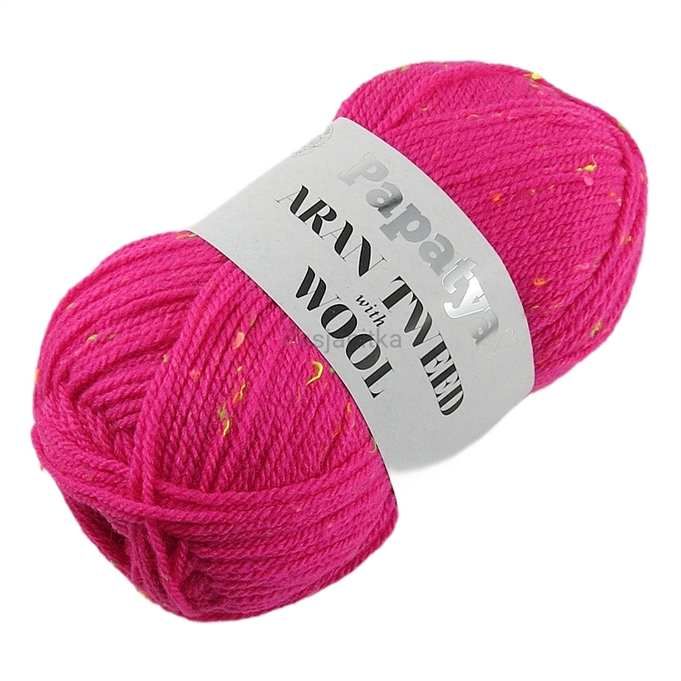 Włóczka Aran Wool Twed Papatya / 4060 różowy