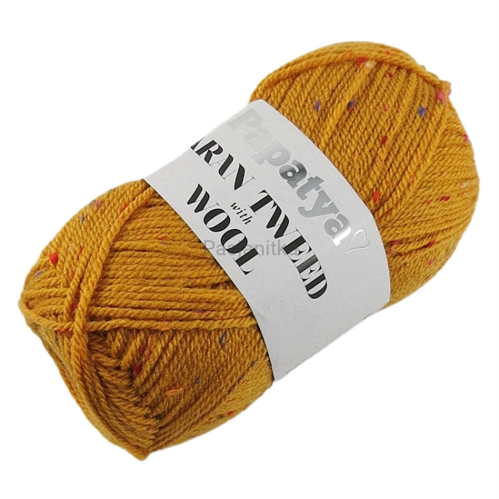 Włóczka Aran Wool Twed Papatya / 8750 miodowy