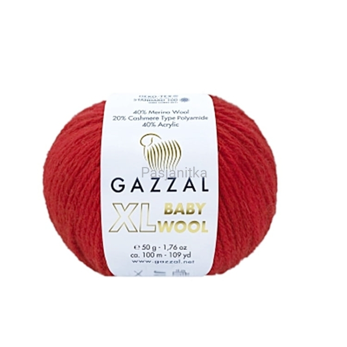 Włóczka Baby Wool XL 811 czerwony