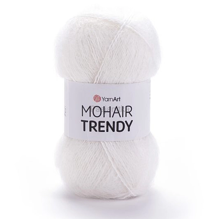 Włóczka Mohair Trendy 101 / biały