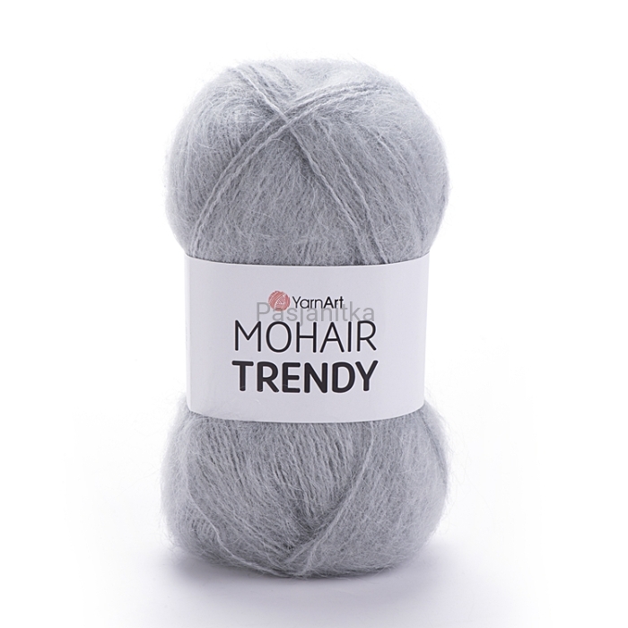 Włóczka Mohair Trendy 113 / jasny szary