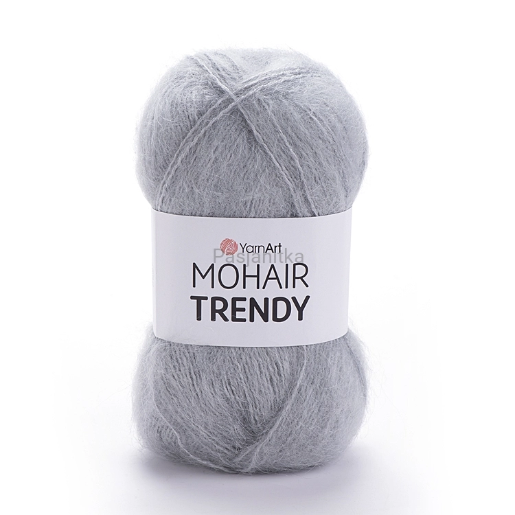 Włóczka Mohair Trendy 113 / jasny szary